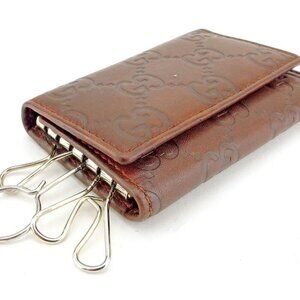GUCCI Key holder Brown gold Women 138093 Authentic secondhand